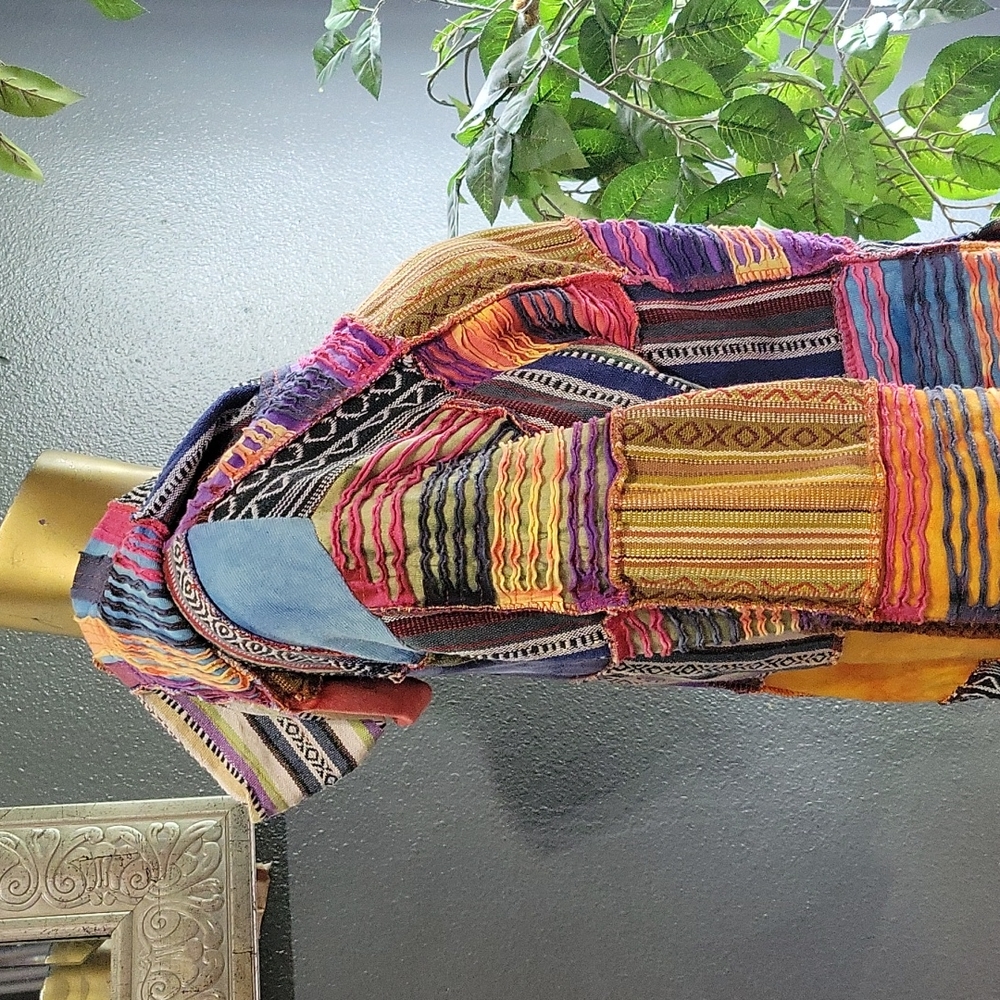 Rising International Womens Patchwork Multi Fabri… - image 6